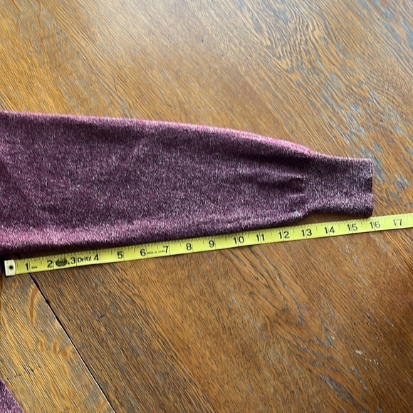 Vintage Laura Johnson for Foxcroft marina wool sweater wine square neck size M - Picture 10 of 11
